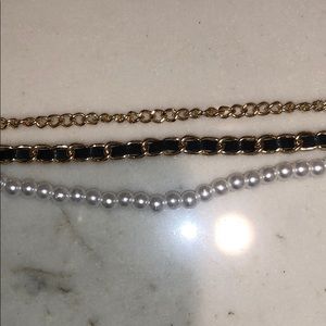 Glasses and sunglasses chain. Triple chain